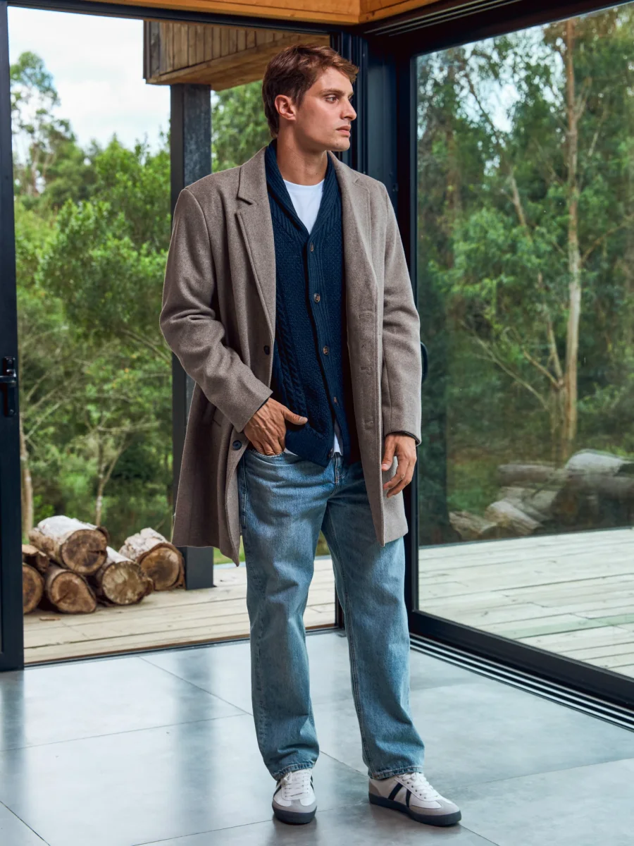 TAPADO CON BOTONES HARRISON - Greige - Imagen 5