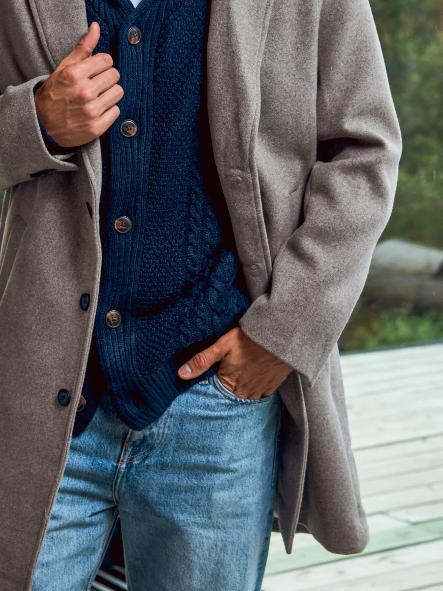 TAPADO CON BOTONES HARRISON - Greige - Imagen 6