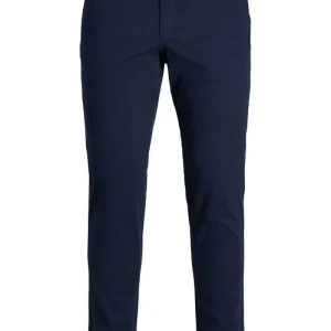 PANTALÓN CHINO SLIM TIRO MEDIO MARCO - Navy Blazer