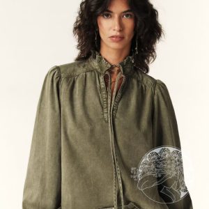 BLUSA VAQUERA VERDE