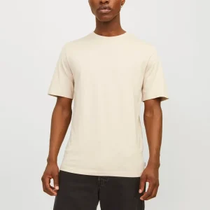 CAMISETA BÁSICA REGULAR MANGA CORTA ORGANIC - Moonbeam Detail:SLIM