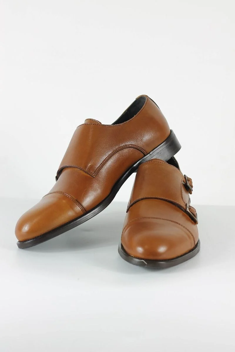 Zapato de Vestir de Hebilla Camel - Imagen 7