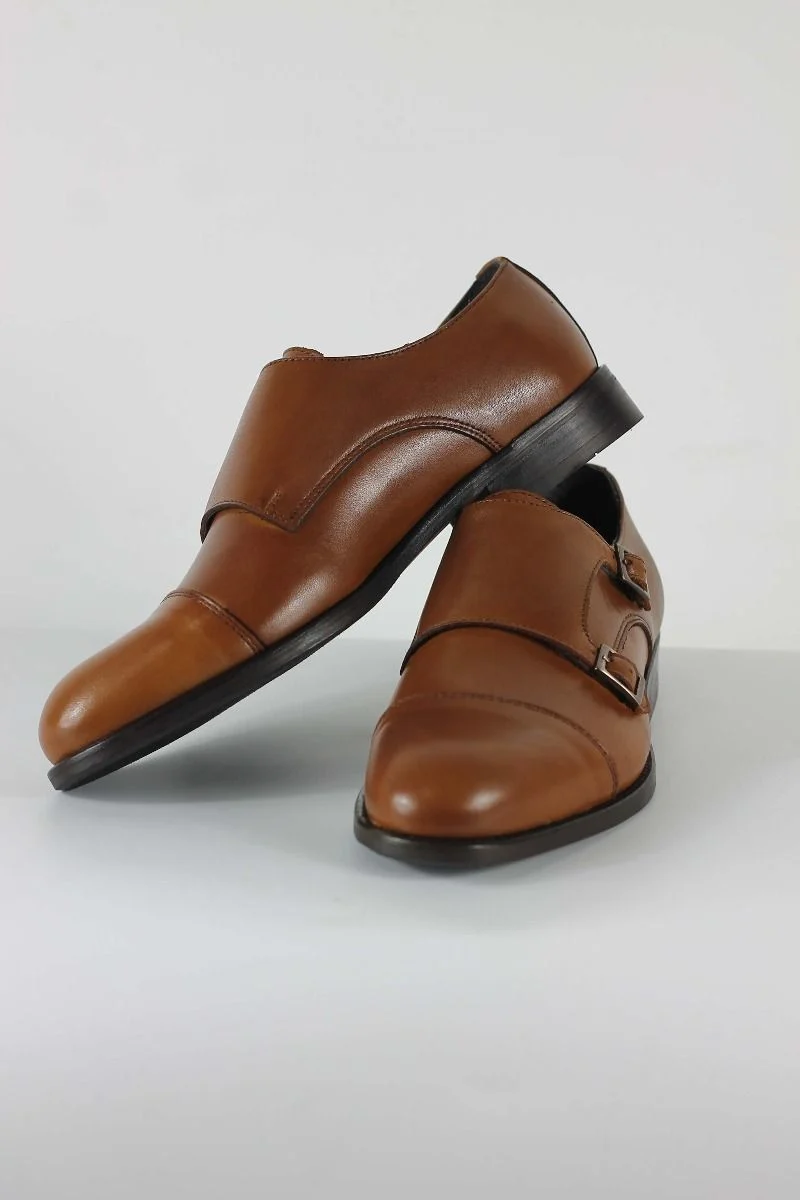 Zapato de Vestir de Hebilla Camel - Imagen 3