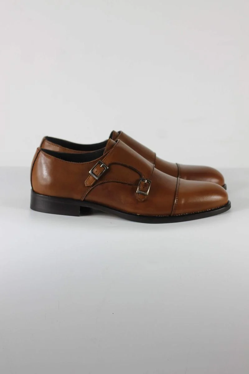 Zapato de Vestir de Hebilla Camel - Imagen 5