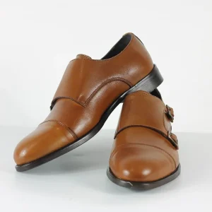 Zapato de Vestir de Hebilla Camel
