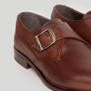 Zapato de Vestir de Hebilla Marrón