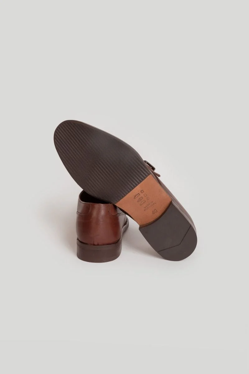 Zapato de Vestir de Hebilla Marrón - Imagen 3