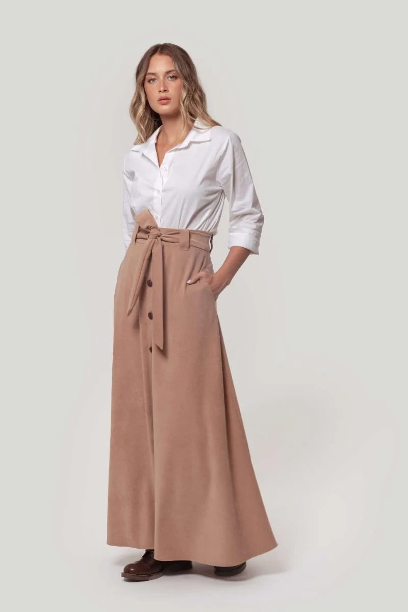 Falda Antelina camel - Imagen 3