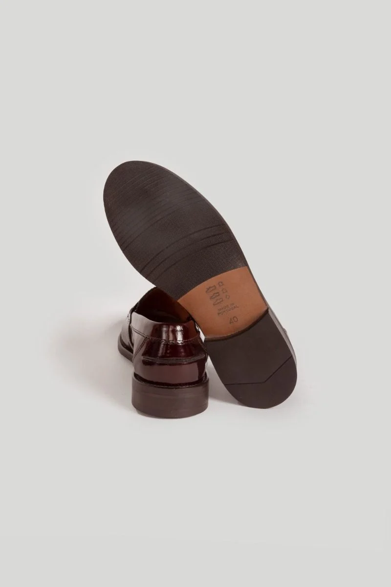 Mocasín Antifaz Hombre Burdeos - Imagen 4