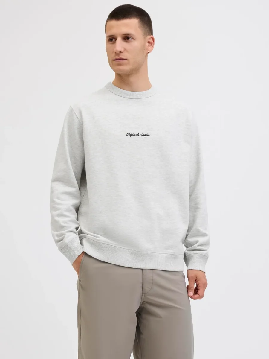 BUZO RELAXED NORREBRO - White Melange - Imagen 4