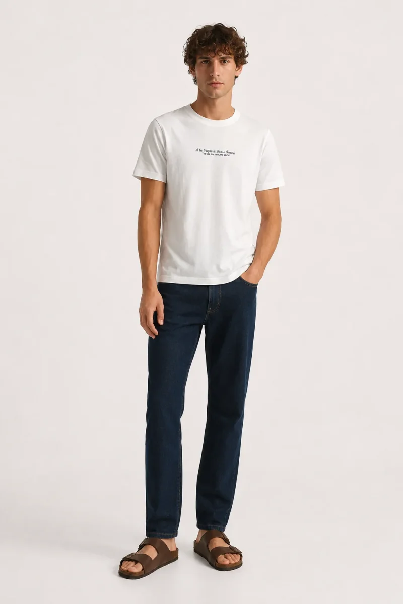 Camiseta Horse Raicing Blanca - Imagen 3