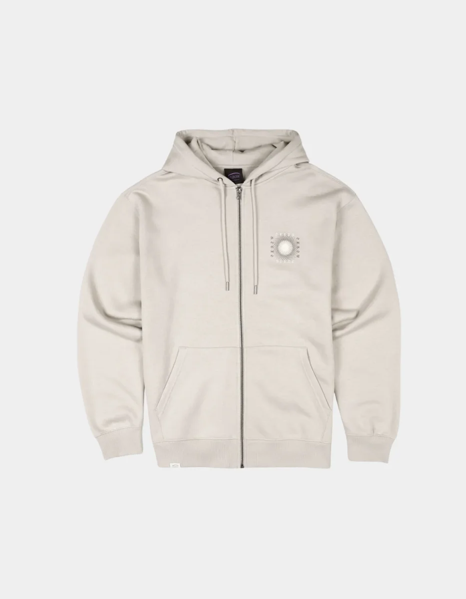Sudadera Capucha OXBOW Abierta RADIATE - Ivory - Imagen 6