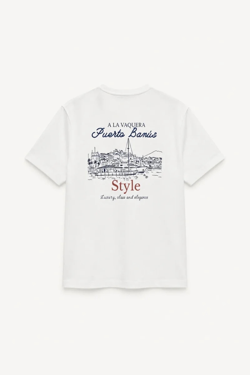 Camiseta Puerto Banus Blanca - Imagen 8