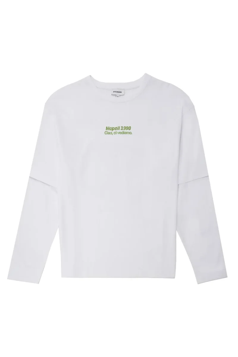 CAMISETA MANGA LARGA PIZZA BMK-White - Imagen 5