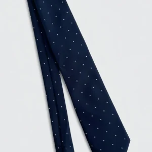 Corbata lunares marino