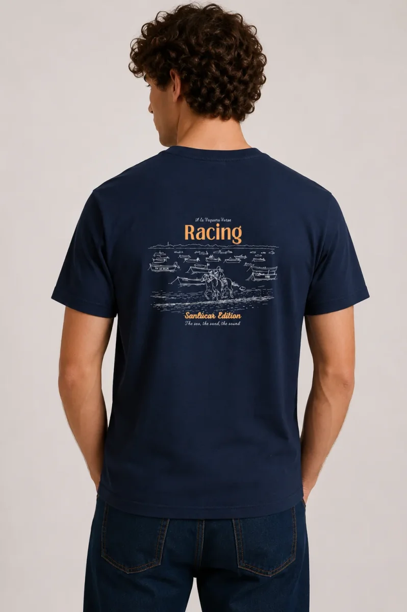Camiseta Horse Raicing MARINO - Imagen 3