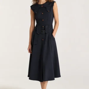 Vestido Midi Safari