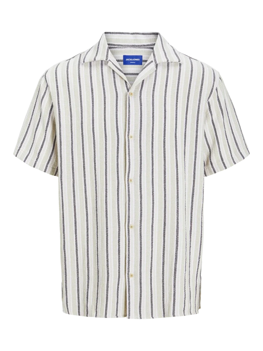 CAMISA RELAXED RAYAS COBA - Celadon Tint - Imagen 7