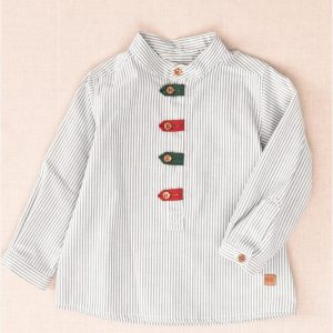 Blusa Niño Rayas Verde José Varón