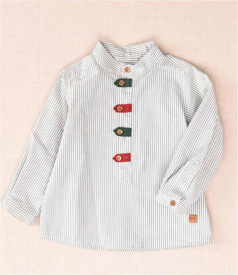 Blusa Niño Rayas Verde José Varón