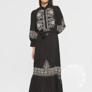 VESTIDO BORDADO NEGRO