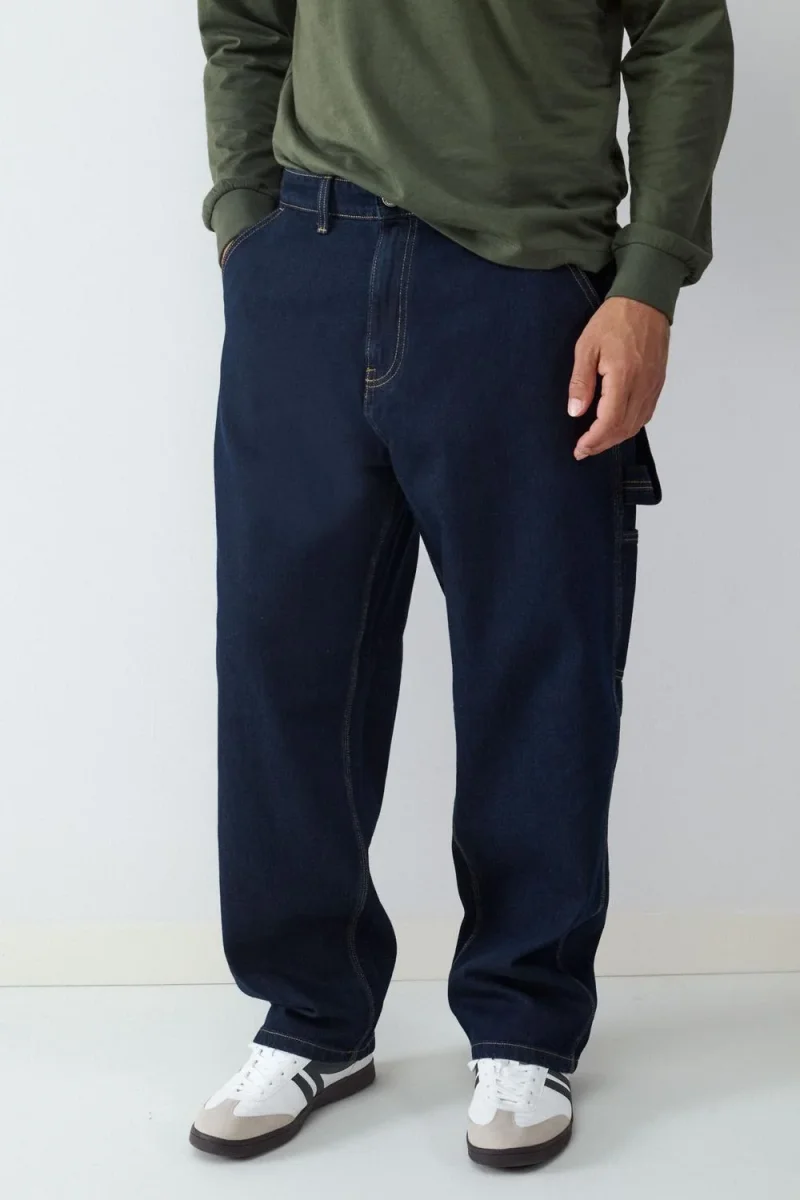 JEAN RELAXED CARPENTER BMK-Blue Black Denim - Imagen 2