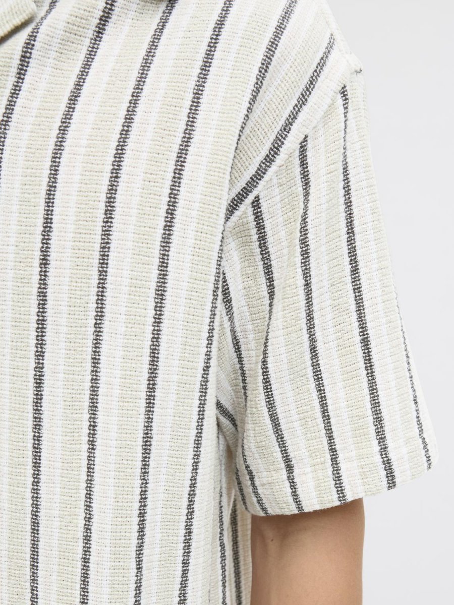 CAMISA RELAXED RAYAS COBA - Celadon Tint - Imagen 8