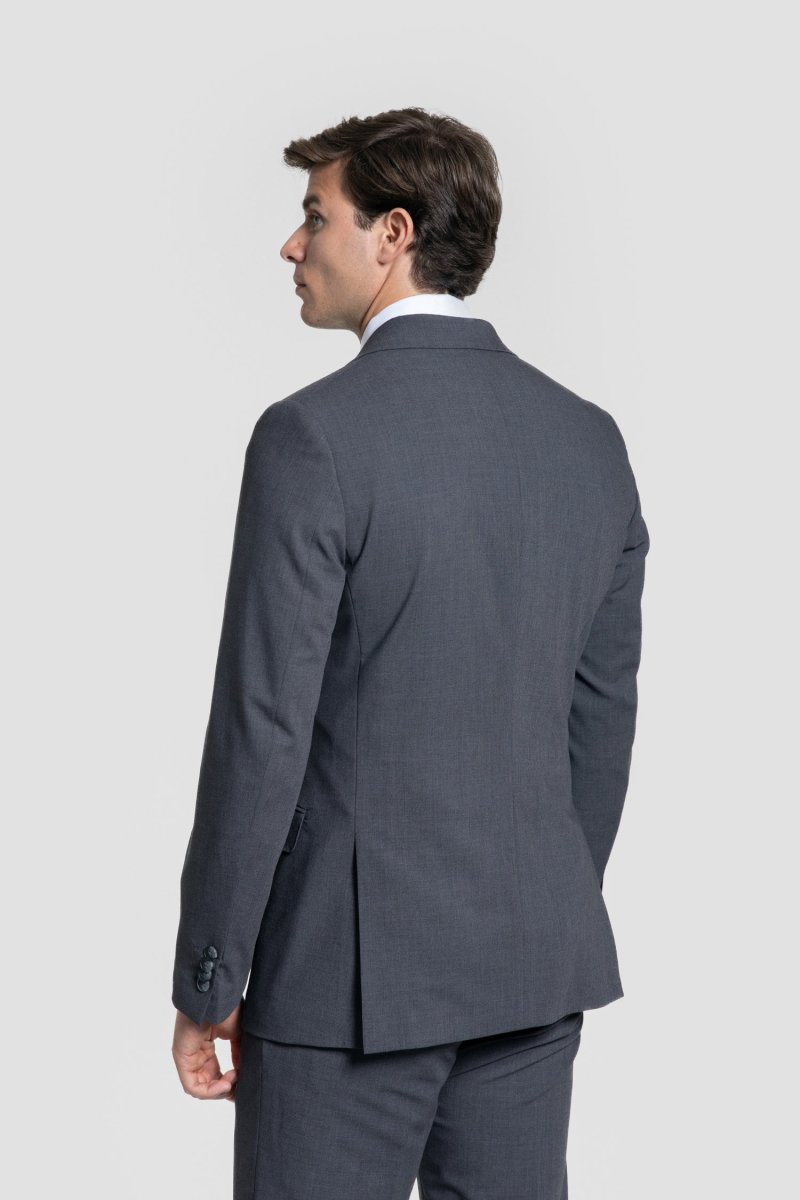 Traje Cruzado Gris - Imagen 6