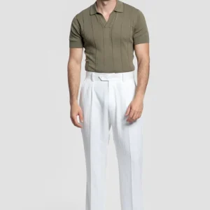 Pantalón Blanco Pinzas