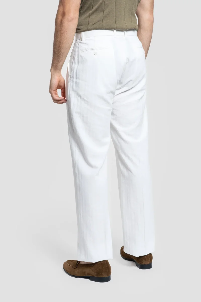 Pantalón Blanco Pinzas - Imagen 7