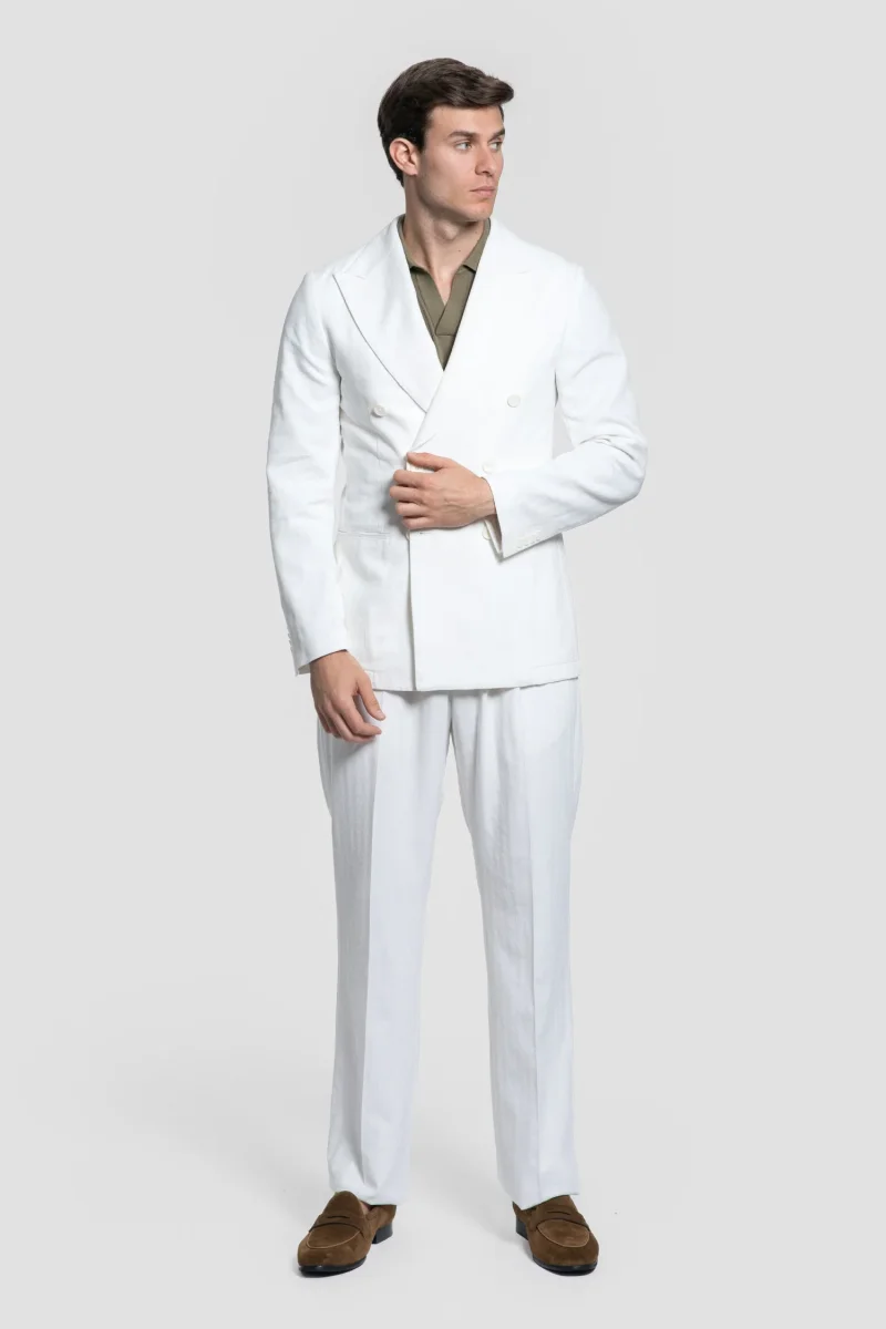 Pantalón Blanco Pinzas - Imagen 4