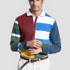 Polo Manga Larga Burdeos