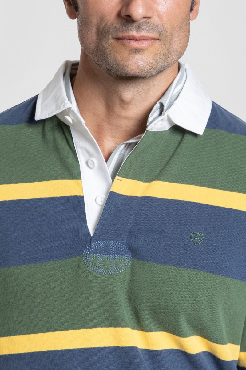 Polo Manga Larga Rayas Botella - Imagen 4