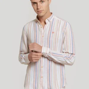 Camisa Lino Rayas