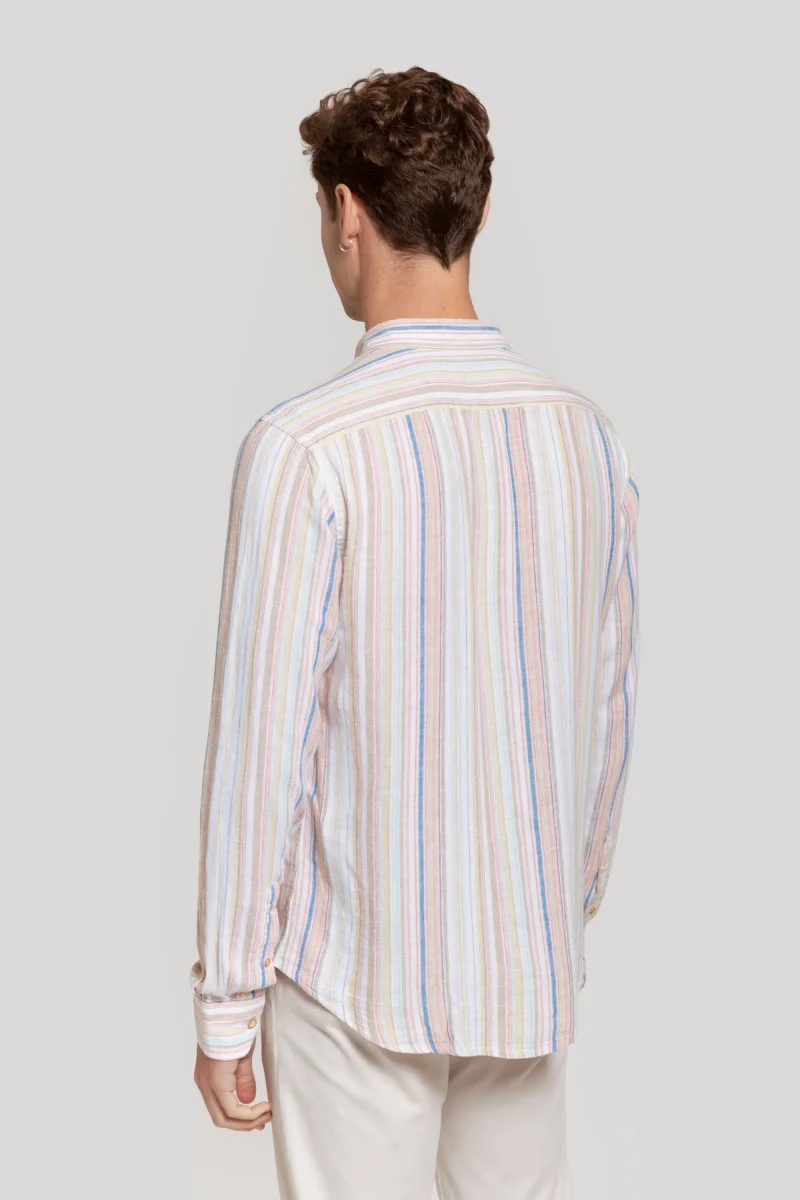 Camisa Lino Rayas - Imagen 5
