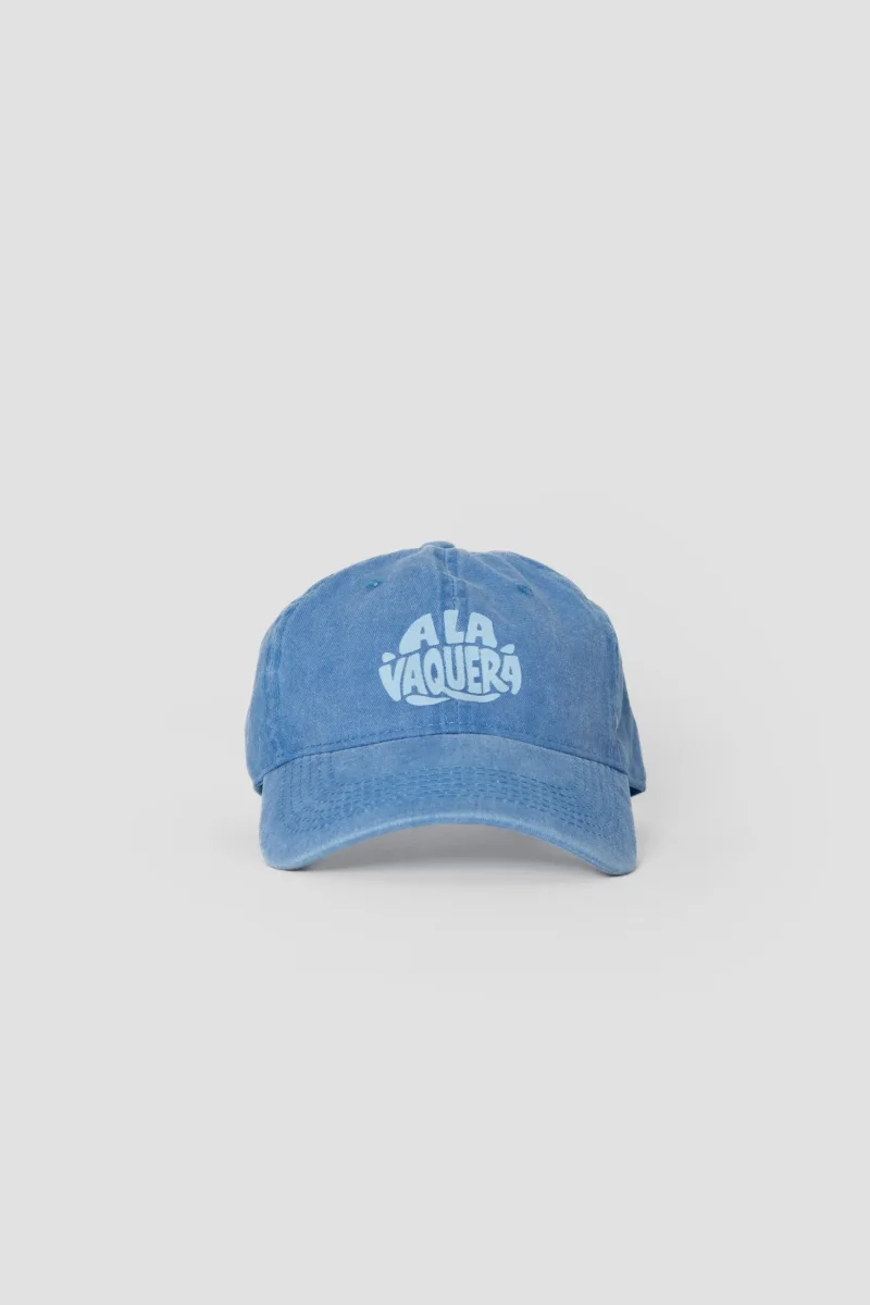 Gorra Lavada Letrero Celeste - Imagen 3