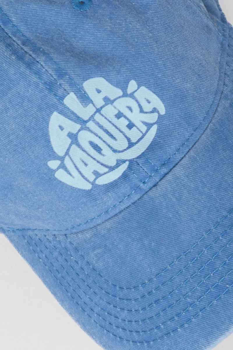 Gorra Lavada Letrero Celeste - Imagen 4