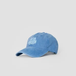 Gorra Lavada Letrero Celeste