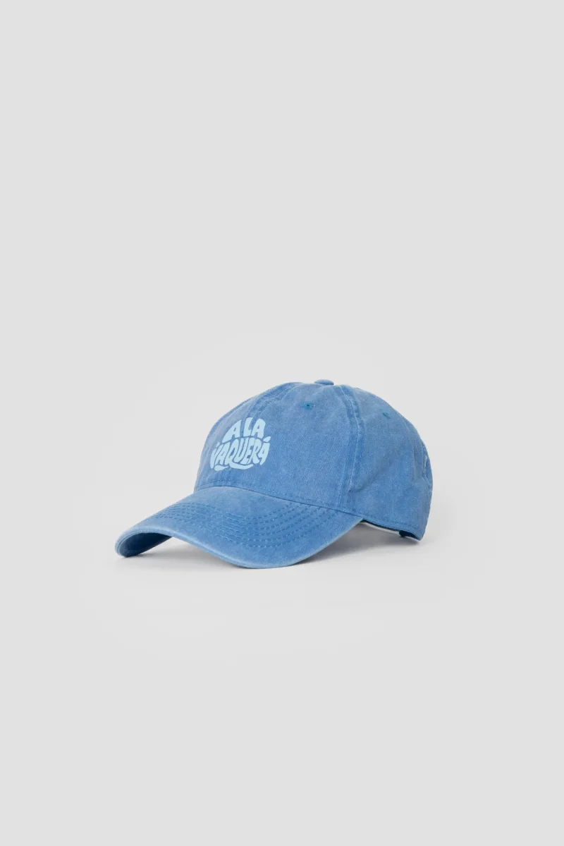 Gorra Lavada Letrero Celeste - Imagen 2