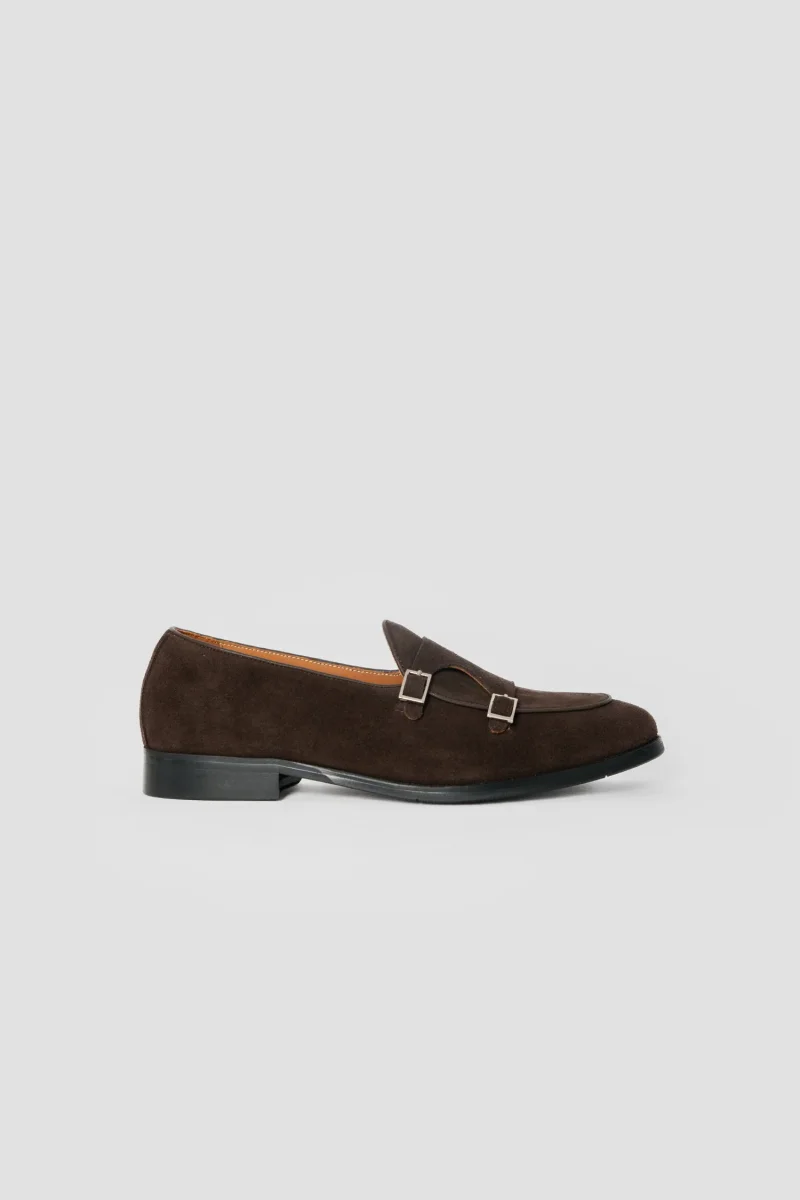 Mocasín Hebillas de Ante Chocolate - Imagen 4