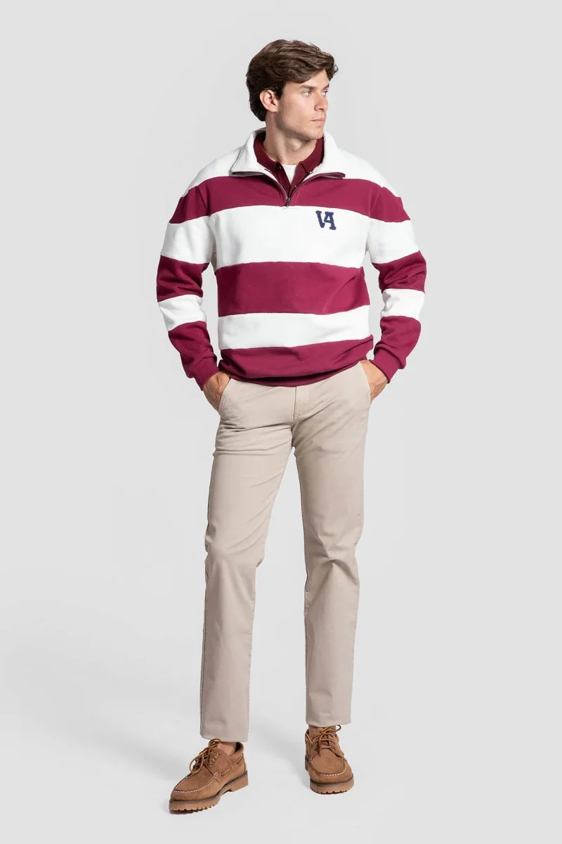 Sudadera Cremallera Rayas - Imagen 4