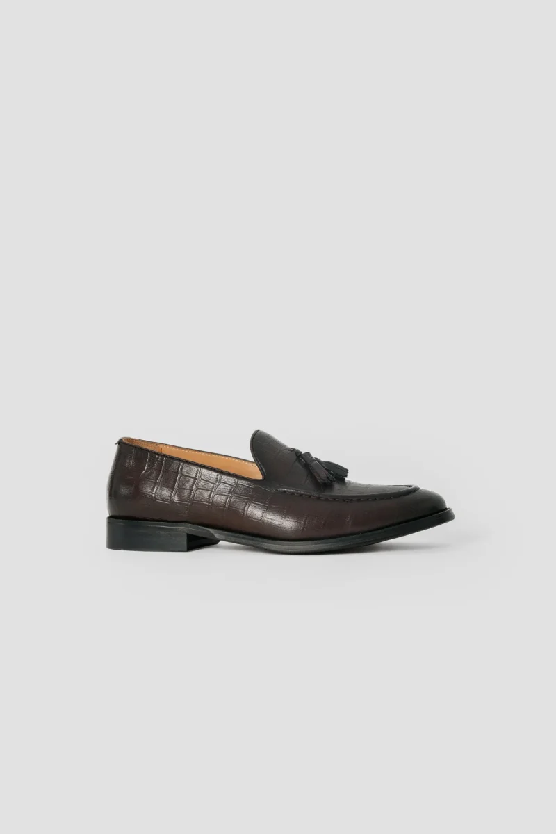 Mocasín Borlas Efecto Cocodrilo - Imagen 6