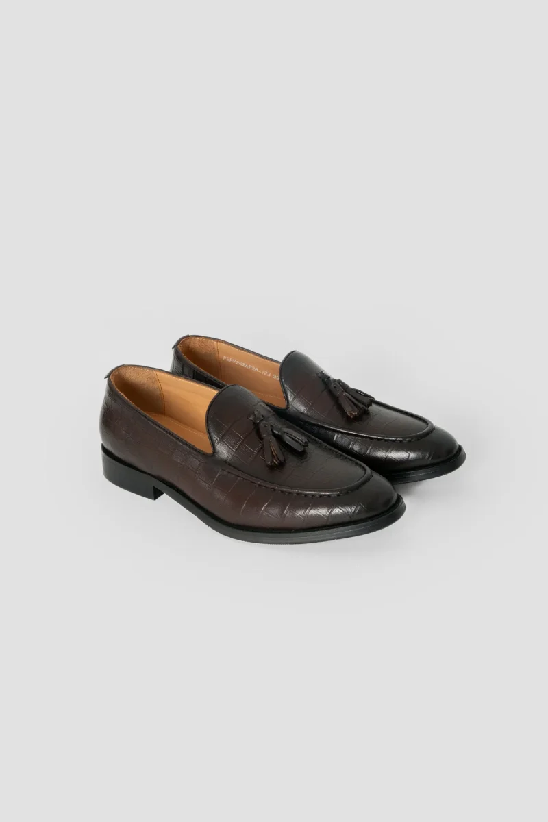 Mocasín Borlas Efecto Cocodrilo - Imagen 3