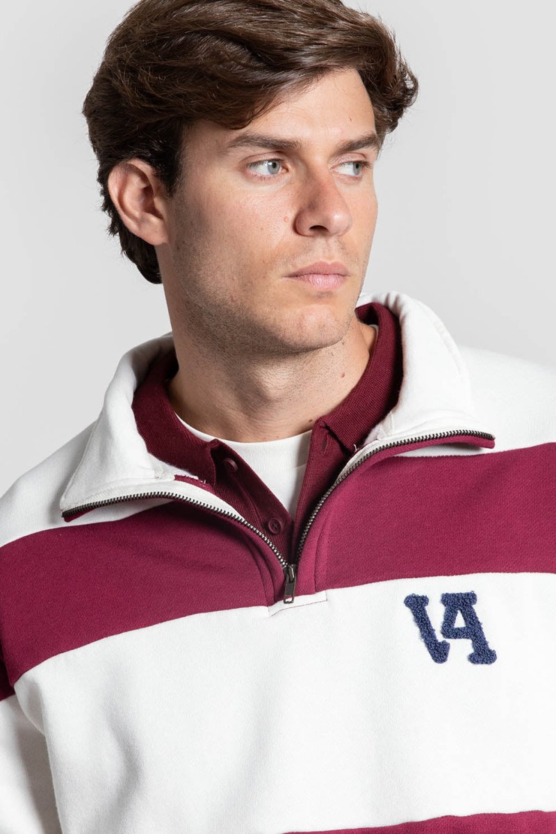 Sudadera Cremallera Rayas
