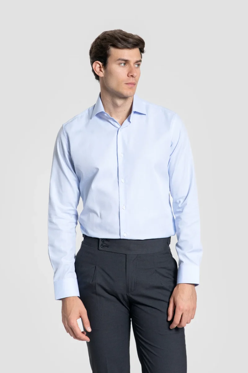 Camisa Vestir Espiga Celeste