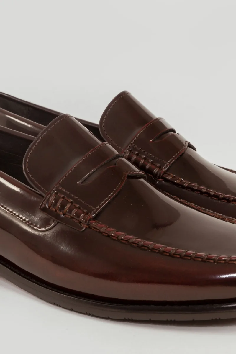 Mocasín Antifaz de Hombre en Burdeos - Imagen 4
