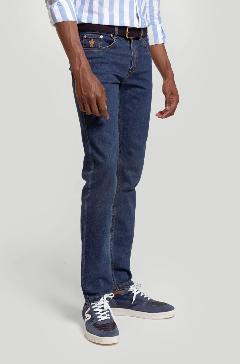 Pantalon Vaquero Regular Fit Piedra - Imagen 3
