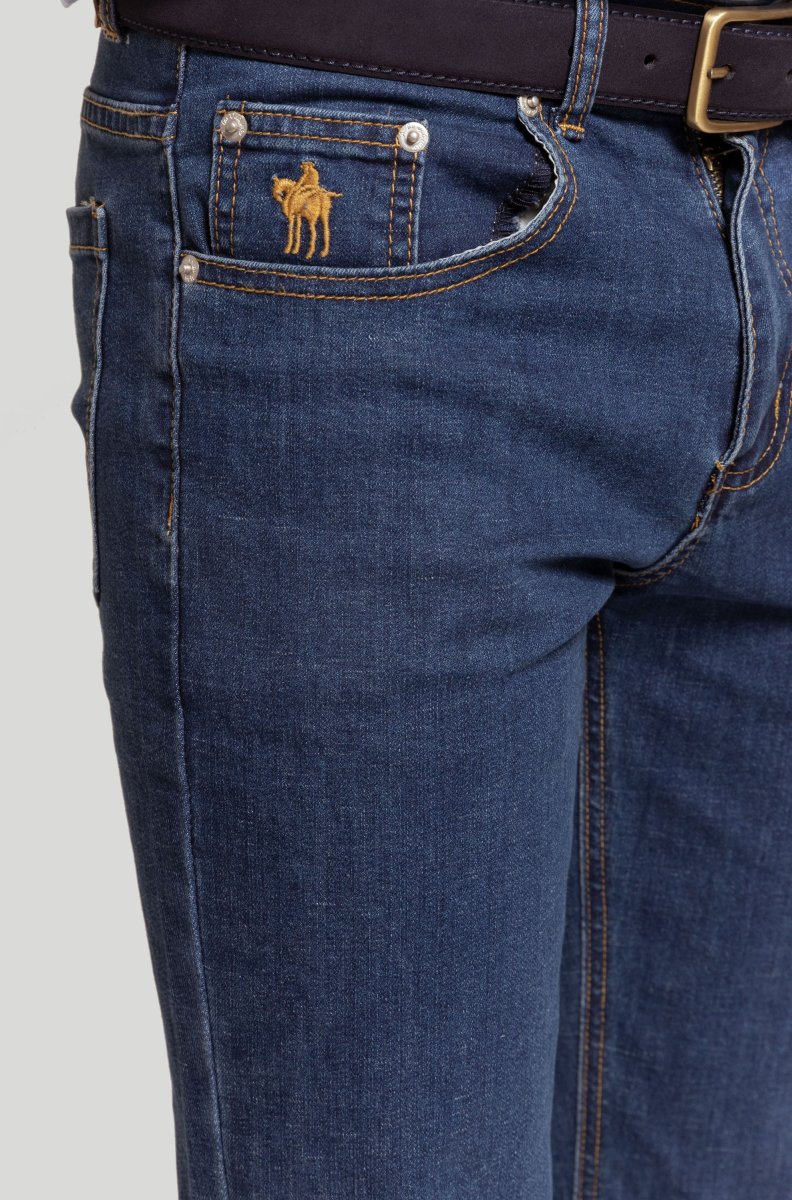 Pantalon Vaquero Regular Fit Piedra - Imagen 5