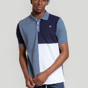 Polo Cuadro Escudo Marino