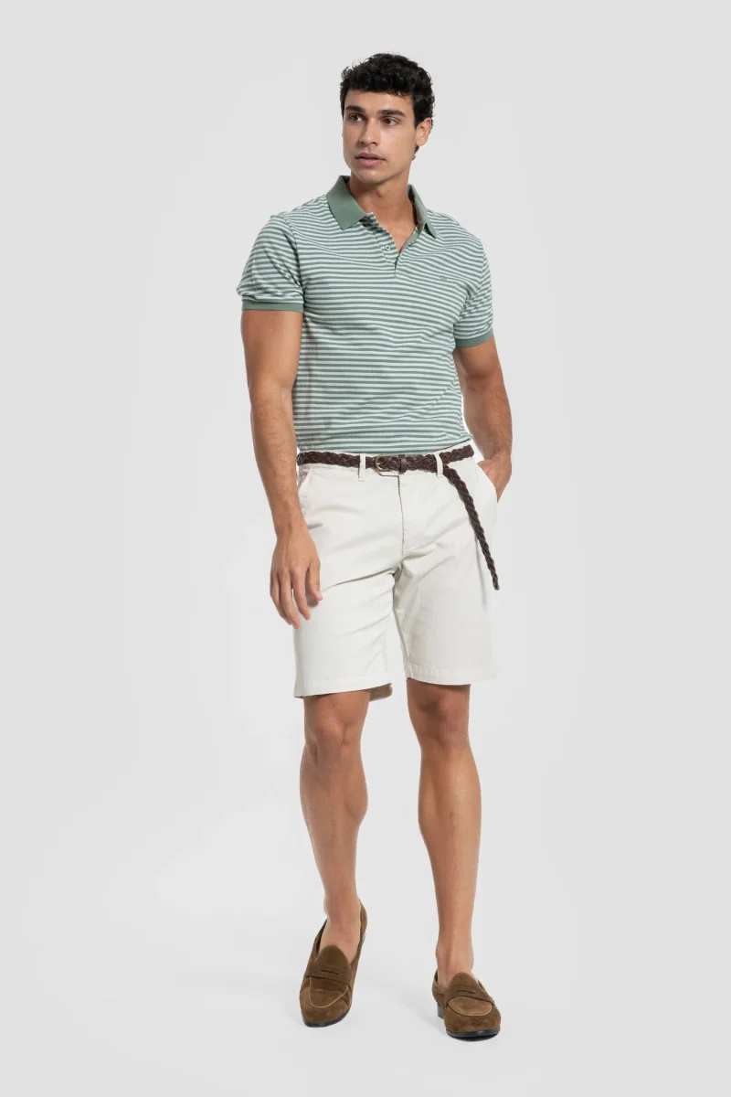 Polo Rayas Menta - Imagen 2